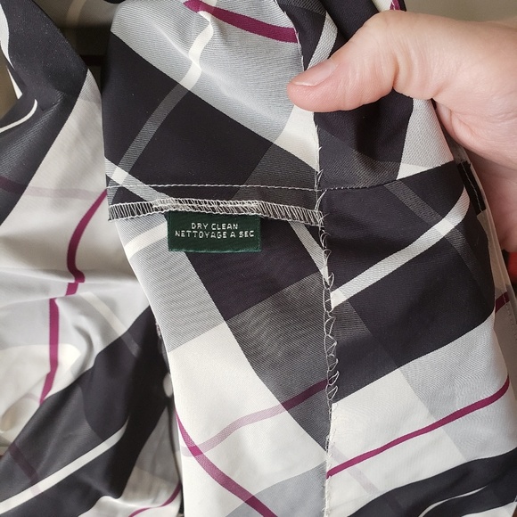 Ralph Lauren Plaid Wrap Dress Size 8 EUC - Picture 6 of 7